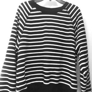 Vintage Crew - Black Striped Sweatshirt